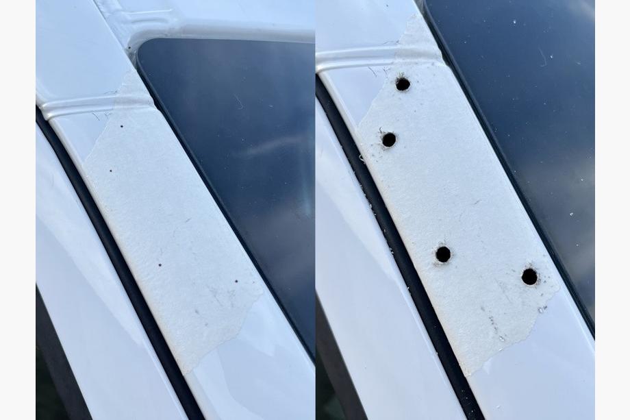 Mercedes Sprinter W907/W910 2018– Voorruitvizier (zwart hoogglans, 5 mm) Foto 7