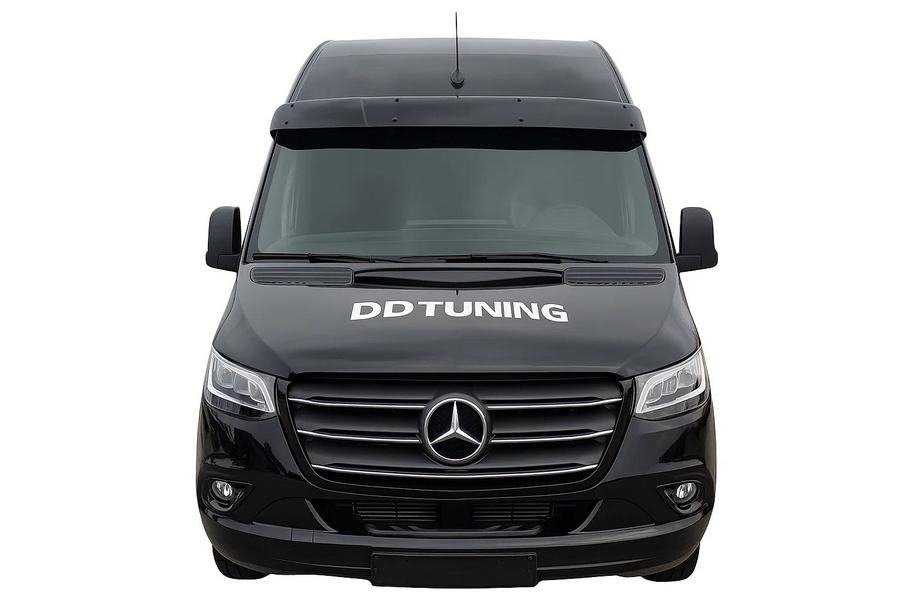 Mercedes Sprinter W907/W910 2018– Voorruitvizier (zwart hoogglans, 5 mm) Foto 2