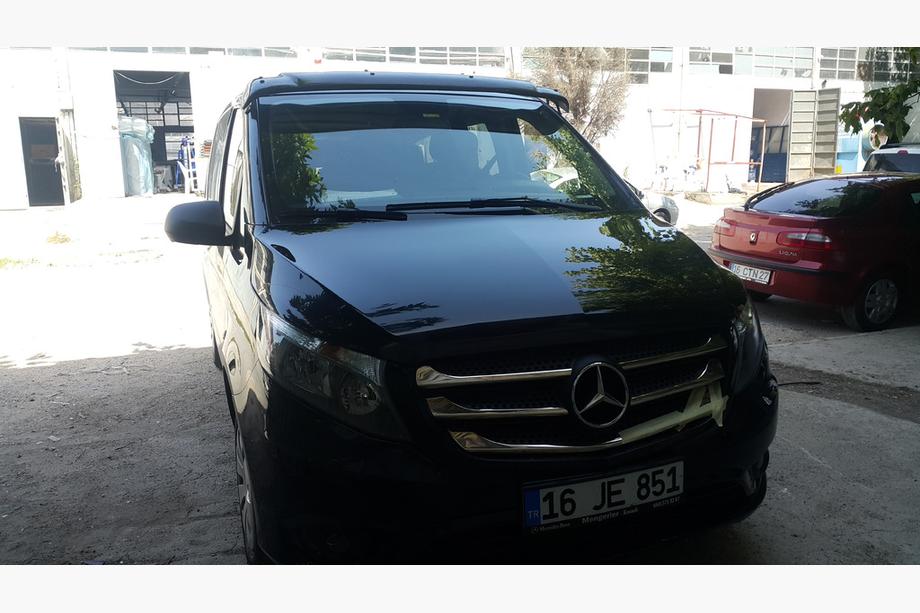 Mercedes Vito/V-klasse W447 2014– Voorruitvizier (zwart hoogglans, 5 mm) Foto 4