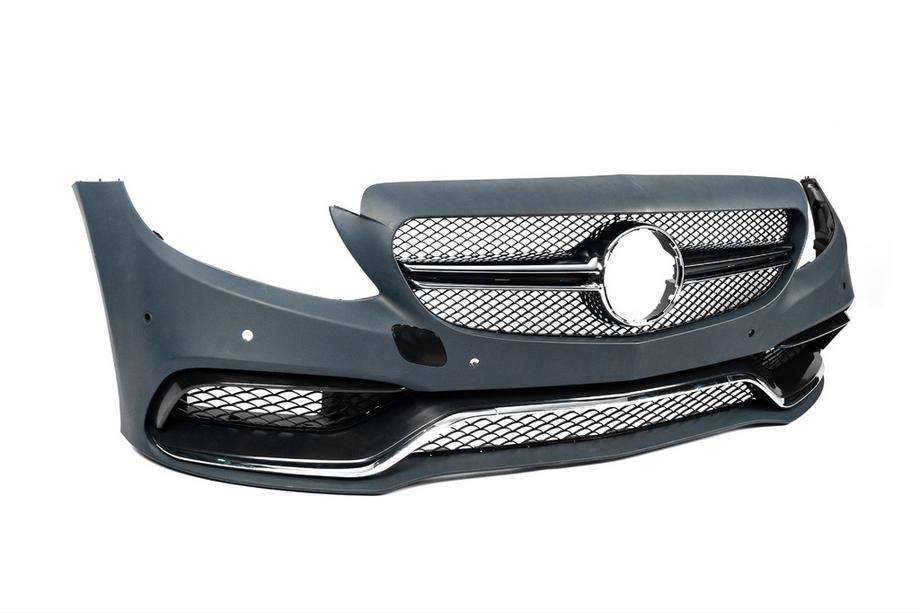Mercedes C-klasse W205 2014–2021 Carrosseriekit met complete achterbumper (AMG C63-designs 2014-2018) Foto 8