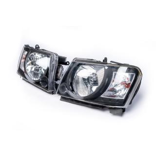 Koplampenset Safari Black (2004-2008, 2 stuks) Nissan Patrol Y61 1997–2011 foto 3