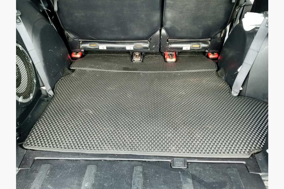 Mitsubishi Outlander 2006–2012 Kofferbakmat (EVA, zwart) 7-zits Zonder subwoofer Foto 8
