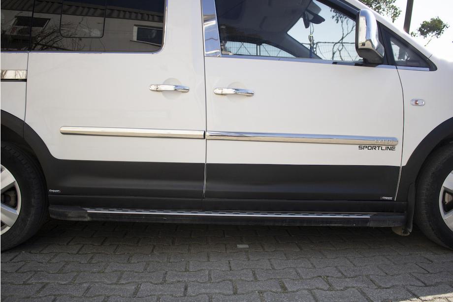 Volkswagen Caddy 2015–2020 Set sierlijsten en wielkastverbreders 1 deur, korte wielbasis Foto 32