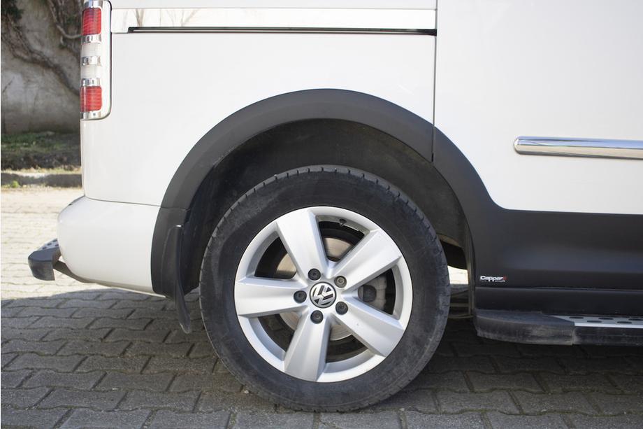 Volkswagen Caddy 2015–2020 Set sierlijsten en wielkastverbreders 1 deur, korte wielbasis Foto 33