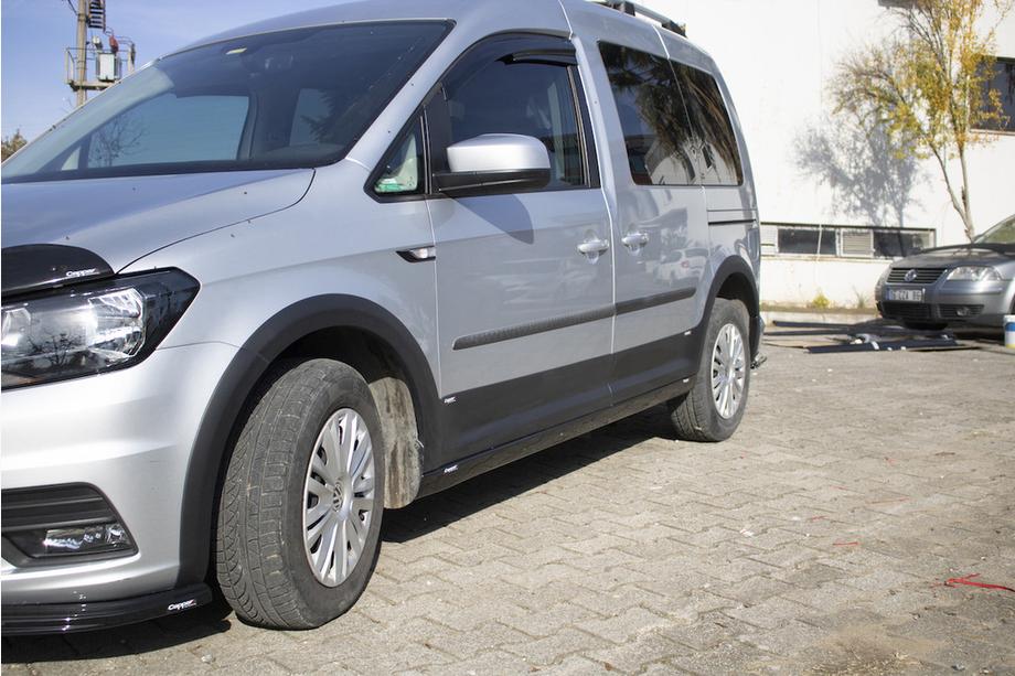 Volkswagen Caddy 2015–2020 Set sierlijsten en wielkastverbreders 1 deur, korte wielbasis Foto 36