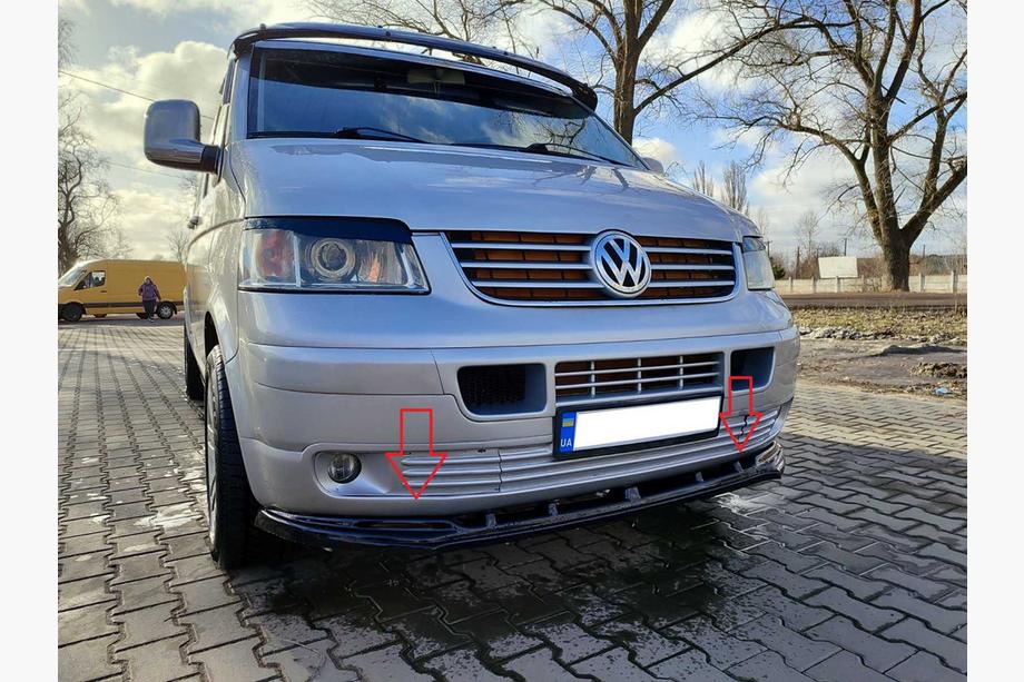 Volkswagen T5 Multivan 2003–2010 Voorbumperlip (ABS) Image