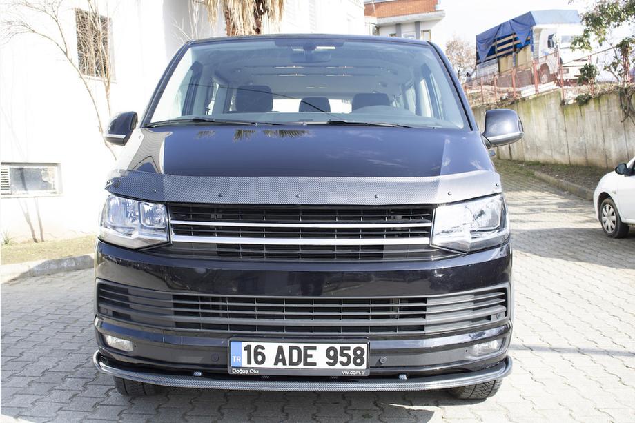 Volkswagen T6 2015–2024 Motorkapdeflector carbonlook (EuroCap) Foto 10