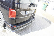 Volkswagen T6 2015–2024 Achterbumper diffuser EuroCap carbonlook (ABS) foto 3