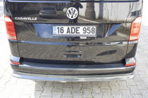 Volkswagen T6 2015–2024 Achterlip opzetstuk carbonlook (ABS) foto 9