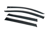 Porsche Cayenne 2010–2017 Raamdeflectoren met chromen sierstrip (4 stuks, HIC) foto 5