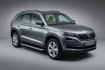 Skoda Kodiaq 2016–2023 BlackLine zijsteps (2 stuks, aluminium) foto 1