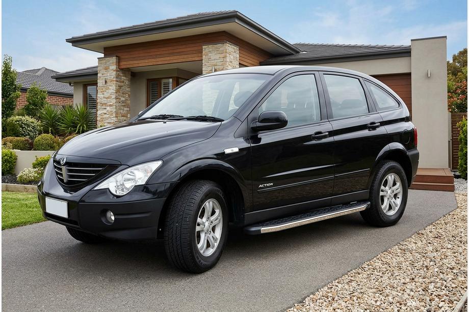 SsangYong Action 2005–2018 BlackLine zijsteps (2 stuks, aluminium) Image