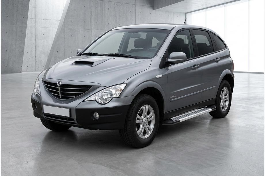 SsangYong Action 2005–2018 Side steps New Vision Grey (2 stuks, aluminium) Image