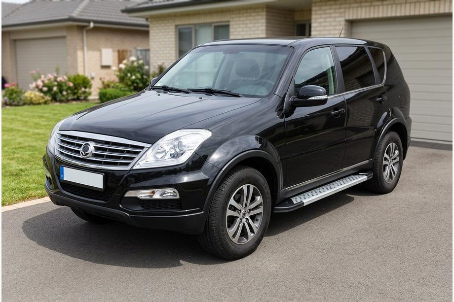 SsangYong Rexton I 2001–2017 Zijdrempels Vision New Grey (set van 2, aluminium) Image