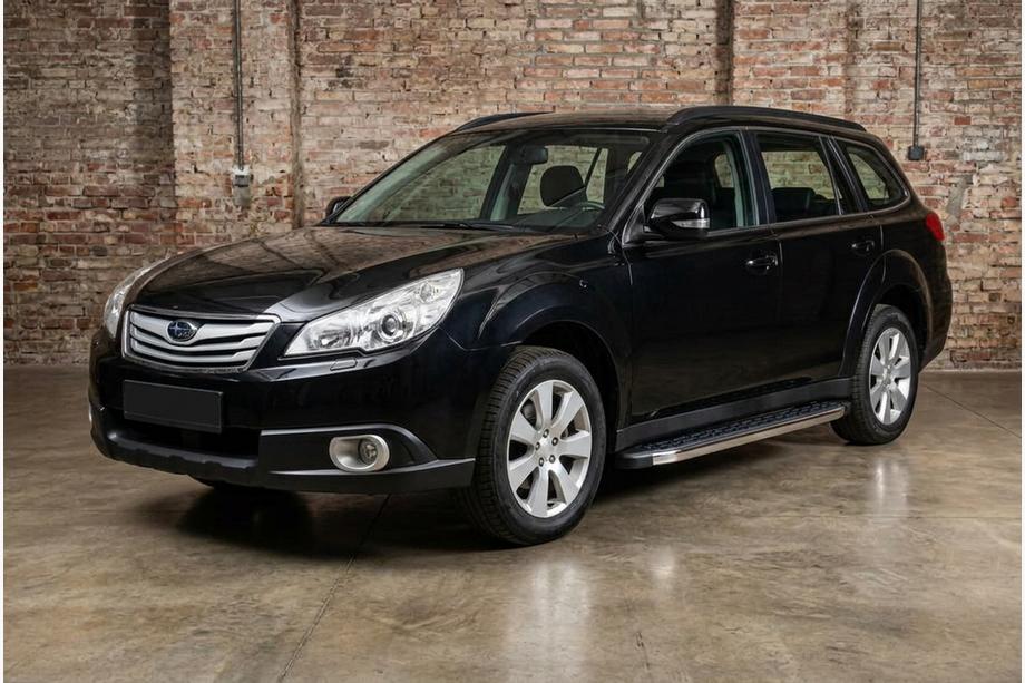 Subaru Outback 2009–2014 BlackLine zijsteps (2 stuks, aluminium) Image