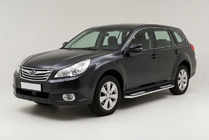 Subaru Outback 2009–2014 Tayga V2 side steps (2 stuks, aluminium) foto 1