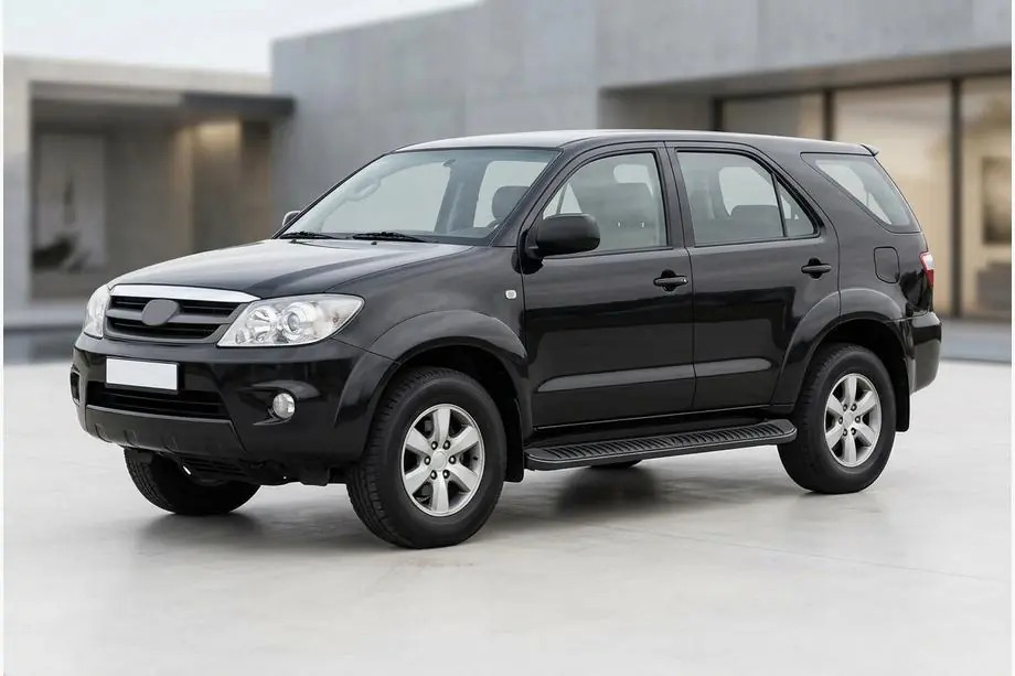 Toyota Fortuner 2006–2015 Zijstappen Tayga Black (2 stuks, aluminium) Foto 1