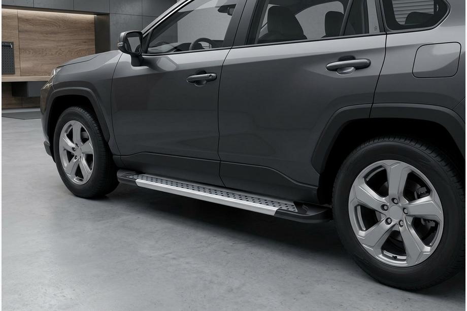 Toyota Rav 4 2019–2025 Side steps New Vision Grey (2 stuks, aluminium) Image