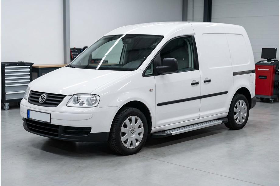Volkswagen Caddy 2004–2010 Side steps New Vision Grey (2 stuks, aluminium) Maxi basis Image