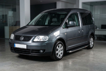 Volkswagen Caddy 2004–2010 BlackLine zijsteps (2 stuks, aluminium) foto 1