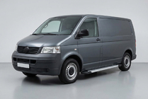 Volkswagen T5 Transporter 2003–2010 Side steps New Vision Grey (2 stuks, aluminium) Korte wielbasis foto 1
