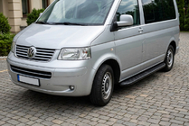Volkswagen T5 Transporter 2003–2010 Side steps Tayga Black (2 stuks, aluminium) foto 1