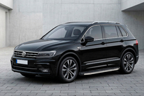 Volkswagen Tiguan 2016–2023 BlackLine zijsteps (2 stuks, aluminium) foto 1