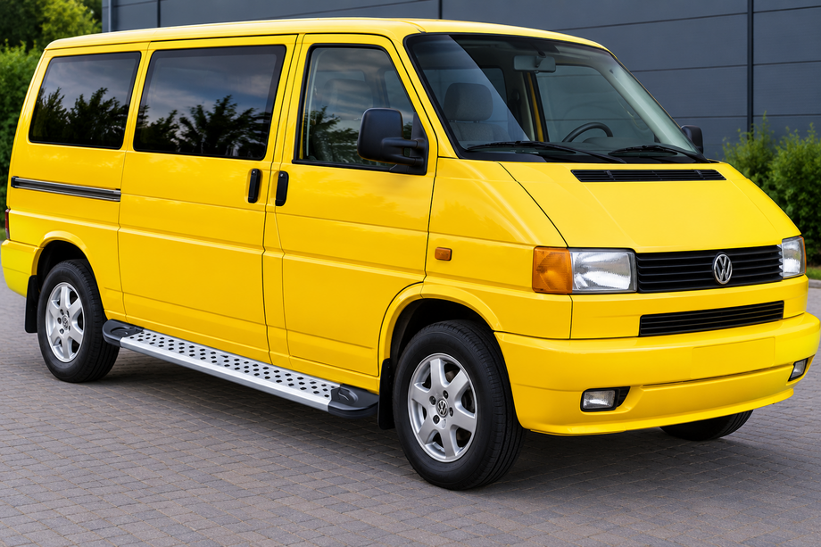 Volkswagen T4 Transporter 1990–2003 Side steps New Vision Grey (2 stuks, aluminium) Korte wielbasis Image