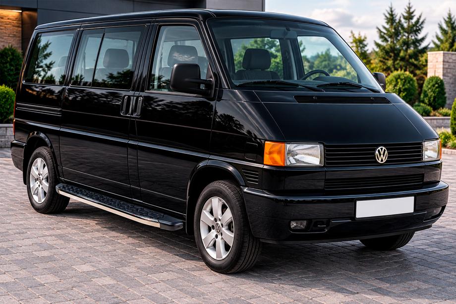 Volkswagen T4 Caravelle/Multivan 1990–2003 BlackLine zijsteps (2 stuks, aluminium) Korte wielbasis Image