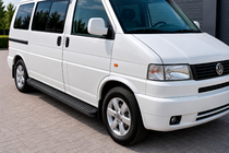 Volkswagen T4 Caravelle/Multivan 1990–2003 Side steps Tayga Black (2 stuks, aluminium) Korte wielbasis foto 1