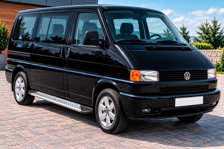 Volkswagen T4 Caravelle/Multivan 1990–2003 Side steps New Vision Grey (2 stuks, aluminium) Image