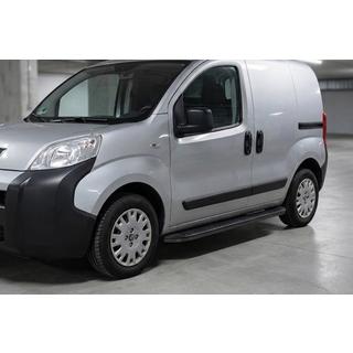 Side steps Tayga Black (2 stuks, aluminium) Fiat Fiorino/Qubo 2008–2024 foto 1