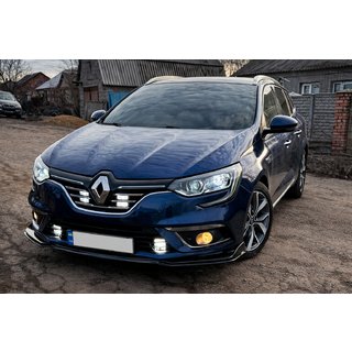Voorbumper lipspoiler LIP (zwart) Renault Megane IV 2016–2025 foto 1