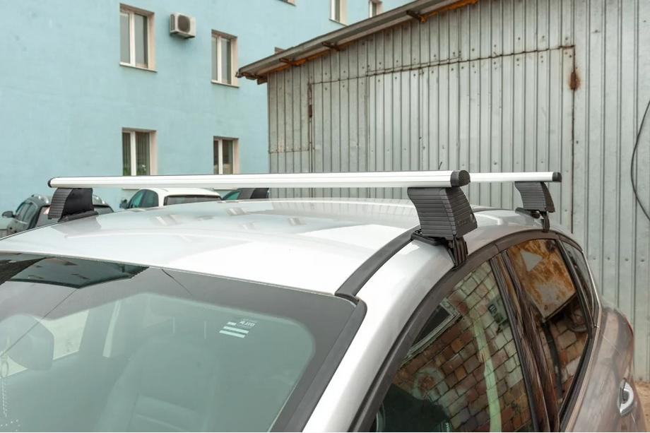Hyundai Elantra (HD) 2006–2011 Dakdrager-dwarsbalken voor glad dak (2 stuks, Asaf V4) Image