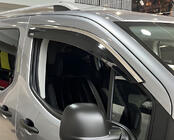Peugeot Partner/Rifter 2019– Raamdeflectoren met chroomstrip (set van 2, Niken) foto 1
