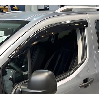 Raamdeflectoren met chroomstrip (set van 2, Niken) Citroen Berlingo/Multispace 2018– foto 2