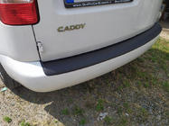 Volkswagen Caddy 2010–2015 RVS-look achterbumperbeschermer (ABS) foto 2