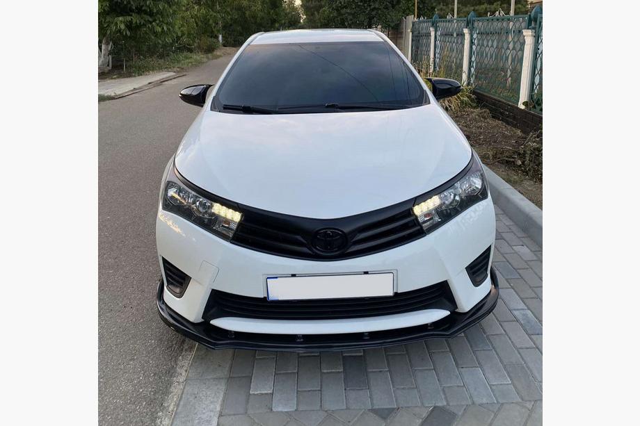 Toyota Corolla 2013–2019 Voorbumper lipspoiler LIP (zwart) Foto 2