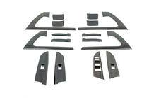 Toyota Land Cruiser 200 2007–2021 Set inlegstukken (donker geborsteld aluminium) foto 9