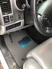 Toyota Sequoia 2007–2022 Polyurethaan automatten, 3 rijen (EVA, zwart) foto 6