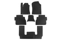Toyota Sequoia 2007–2022 Polyurethaan automatten, 3 rijen (EVA, zwart) foto 21