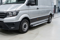 Volkswagen Crafter 2016– Side steps Allmond Grey (2 stuks, aluminium) Lang/Extra lang foto 1