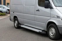 Volkswagen LT 1995–2006 Side steps New Vision Grey (2 stuks, aluminium) foto 1