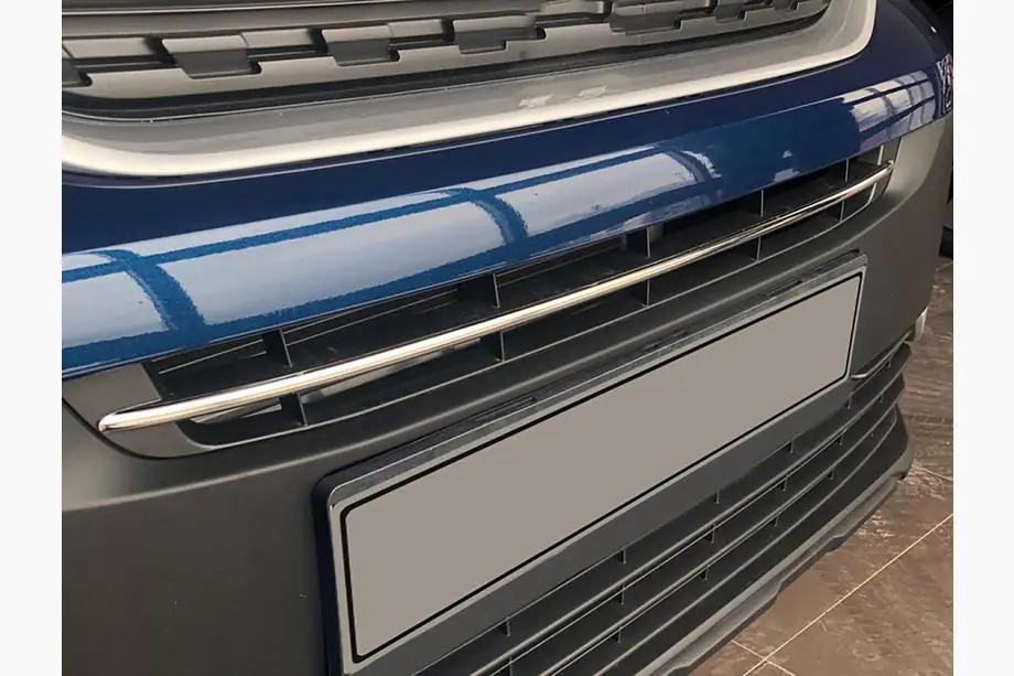 Peugeot Partner/Rifter 2019– Chroomstrip voor bumper (RVS) Image