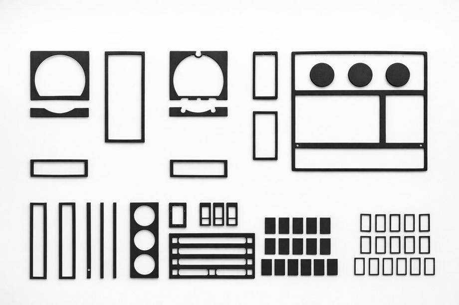 MAN F2000 1994–2001 Dashboard sierlijsten 1995-1999 (aluminiumlook) Image