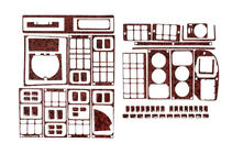 Scania 4-serie 1995–2004 Dashboard sierlijsten 1995-2004 (houtlook) foto 1