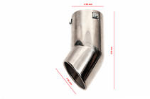 Toyota Land Cruiser Prado 150 2009–2023 Uitlaatsierstuk (RVS) foto 4