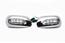Toyota Corolla 2002–2007 Chromen spiegelkappen voor LED (2002-2005, 2 stuks, kunststof) foto 3
