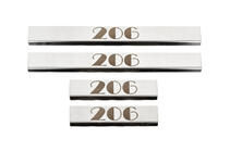 Peugeot 206 1998–2024 Carmos instaplijsten RVS (4 stuks) foto 2