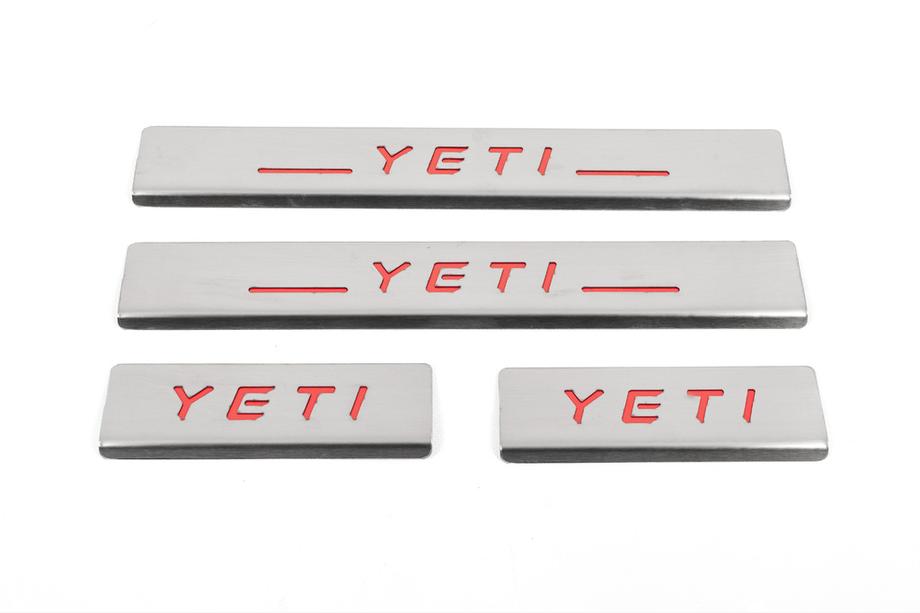 Skoda Yeti 2009–2017 Dorpellijsten Carmos V2-RED (4 stuks, RVS) Foto 1